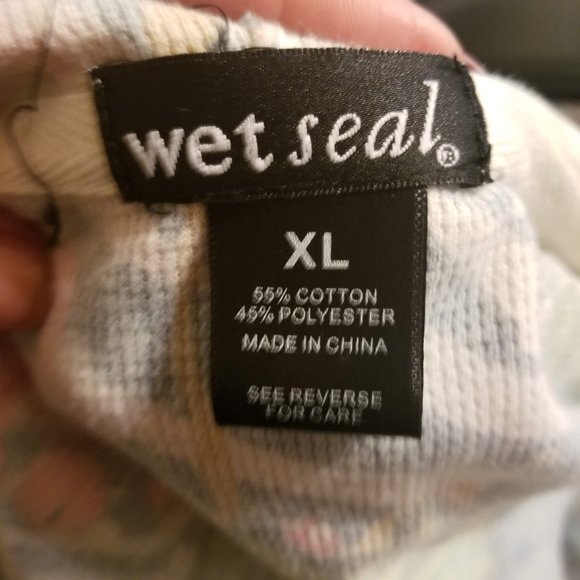 Wet Seal White with Tattoo Print Hooded Jacket - Picture 8 of 8